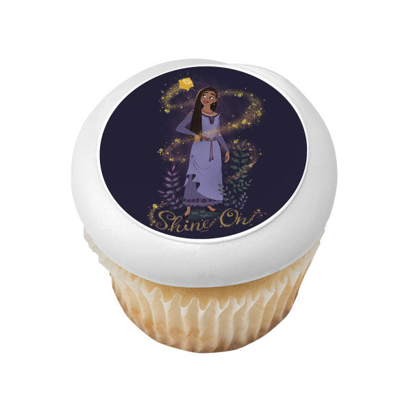 Wish Shine On Edible Cake Topper Image