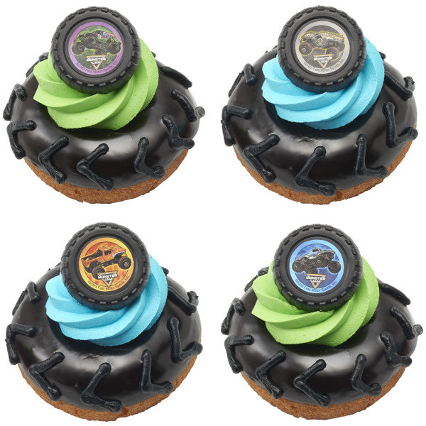 Monster Jam® Car Crushing  Cupcake Rings 12ct