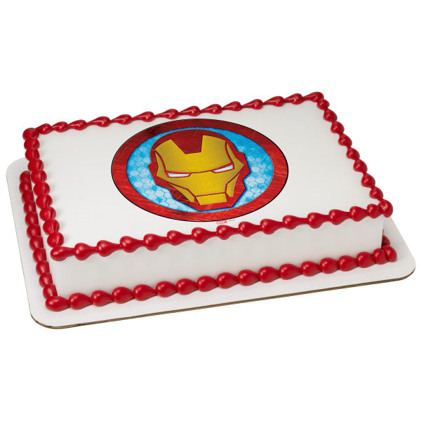 MARVEL Avengers Iron Man Icon Edible Cake Topper Image