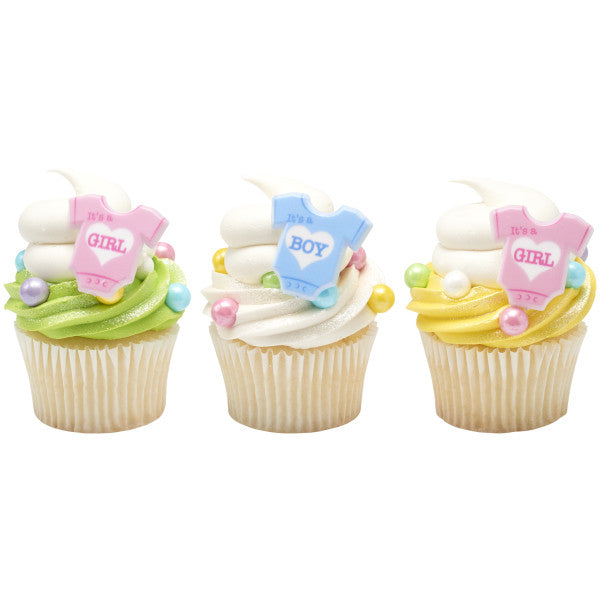 Es una niña Anillos para cupcakes