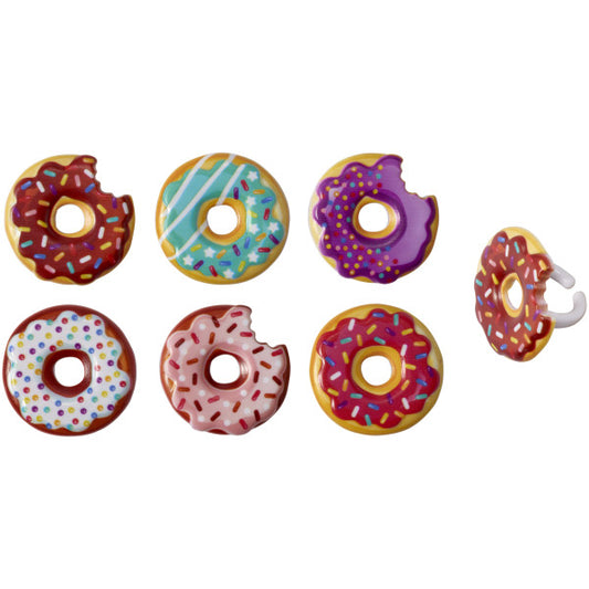 Donut Cupcake Rings 12ct
