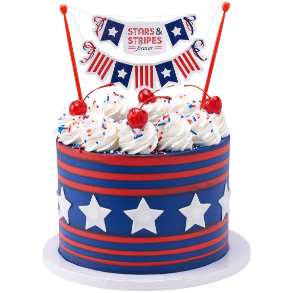 Stars and Stripes Forever Banner Layon