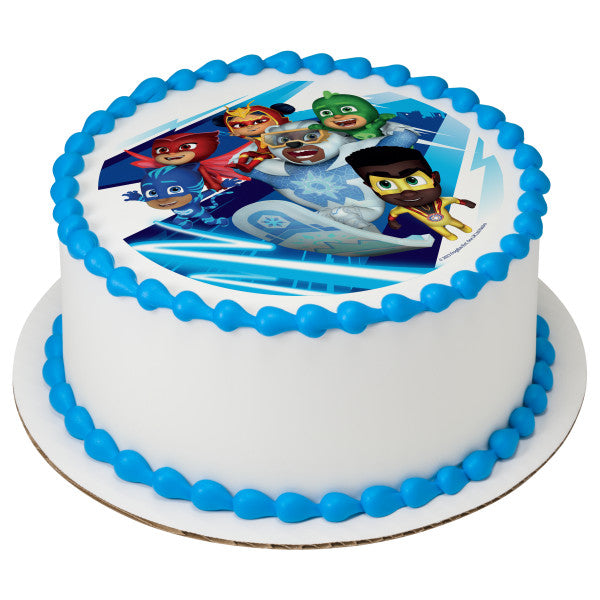 PJ Masks Heroes Rule Edible Cake Topper Image