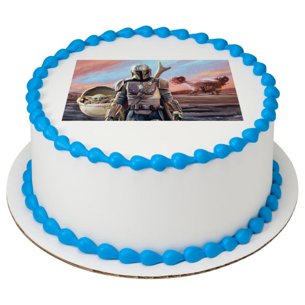 STAR WARS™  The Mandalorian & The Bounty Edible Cake Topper Image