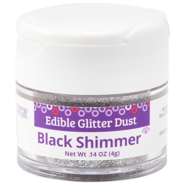 Black Shimmer Dust Edible Glitter – A Birthday Place