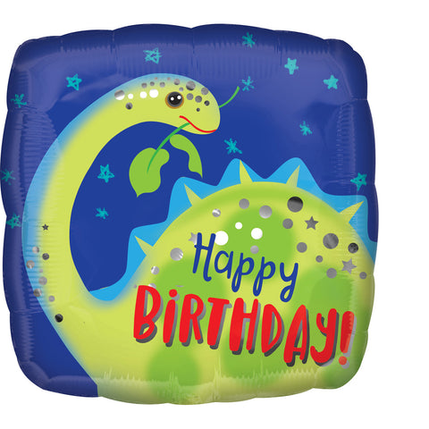 Standard Birthday Brontosaurus 17" Balloon, 1ct