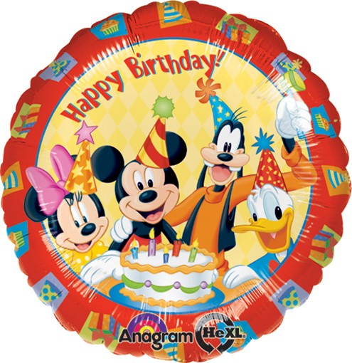 Mickey & Friends Happy Birthday Foil 18" Balloon