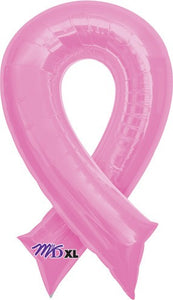 Breast Cancer Awareness Pink Ribbon 36" Foil Balloon