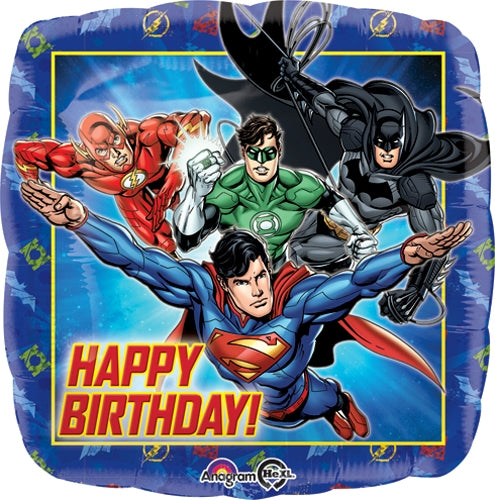 Justice League Birthday Foil 18" Balloon