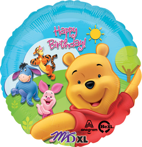 Pooh & Friends Birthday Foil 18" Balloon
