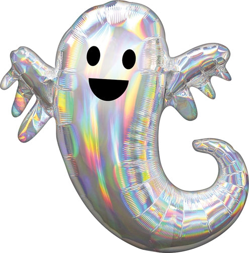 Halloween Ghost Holographic 28" Foil Balloon