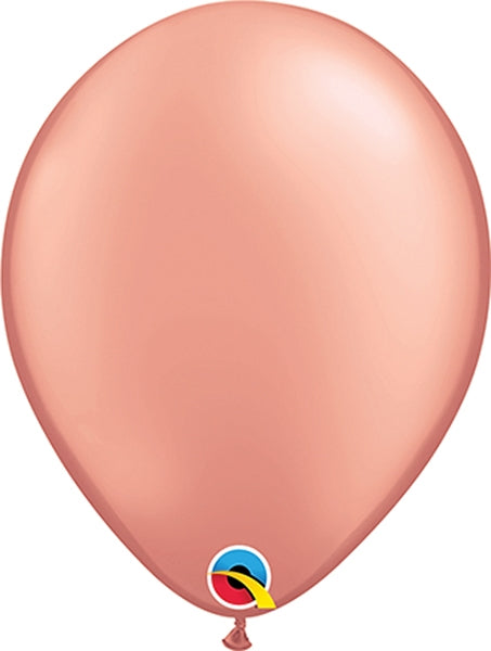 Metallic Rose Gold 11" Latex Balloon