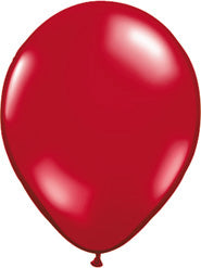 Globo de látex rojo rubí de 11", 1 unidad