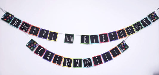 Among Us Inspired Birthday Banner AMID114