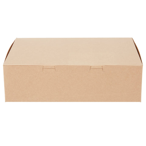 14" x 10" x 4" Kraft Quarter Sheet Cake Box / Bakery Box