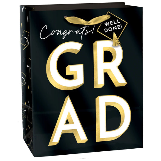 Congrats Grad Medium Gift Bag with Tag, 1ct