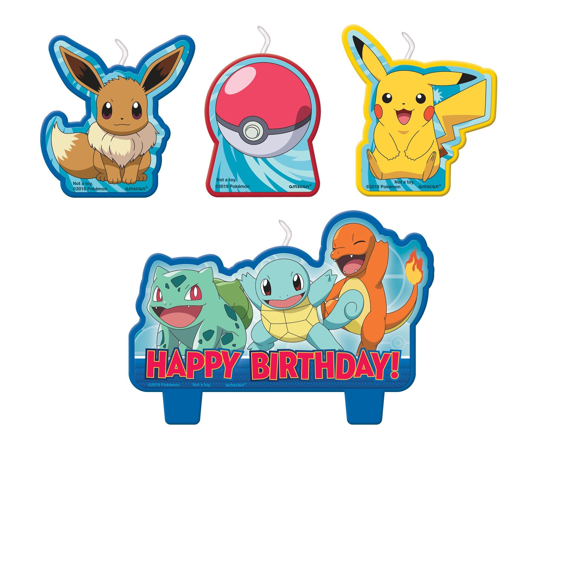 Pokémon Birthday Candle Set