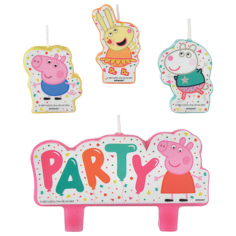 Peppa Pig Confetti Party Birthday Candle Set