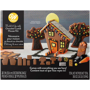 Build It Yourself Chocolate Cookie Halloween House Decorating Kit