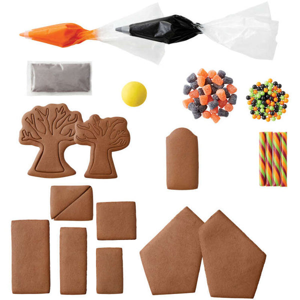 Build It Yourself Chocolate Cookie Halloween House Decorating Kit