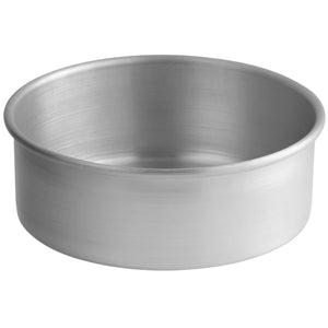 8" x 3" Round Aluminum Cake Pan