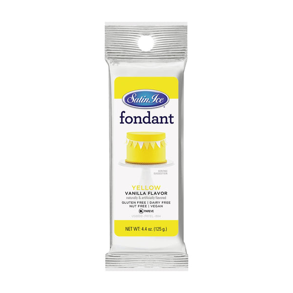 Yellow Vanilla Fondant - 4.4oz Packet