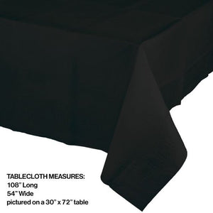 Black Table Cover 54" 108"