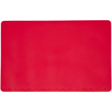Dark Red Silicone Baking Mat for Prep and Oven Use, 10.2 x 16-Inch