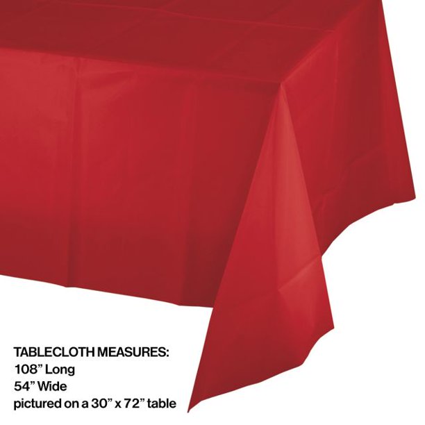 Classic Red Table Cover 54" 108"