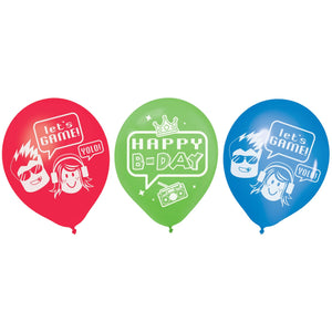Party Town 12" Latex Balloons, 6ct