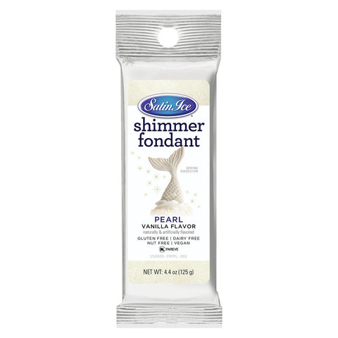 Pearl Shimmer Vanilla Fondant - 4.4oz Packet