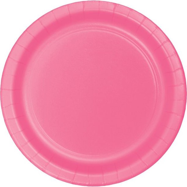 Candy Pink 7" Plates, 8ct