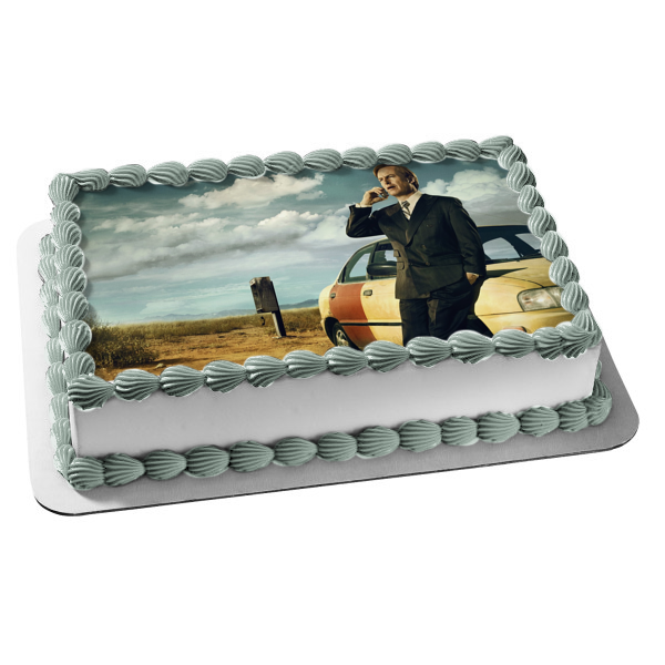 Better Call Saul Saul Goodman Car Desert Edible Cake Topper Image ABPID27054