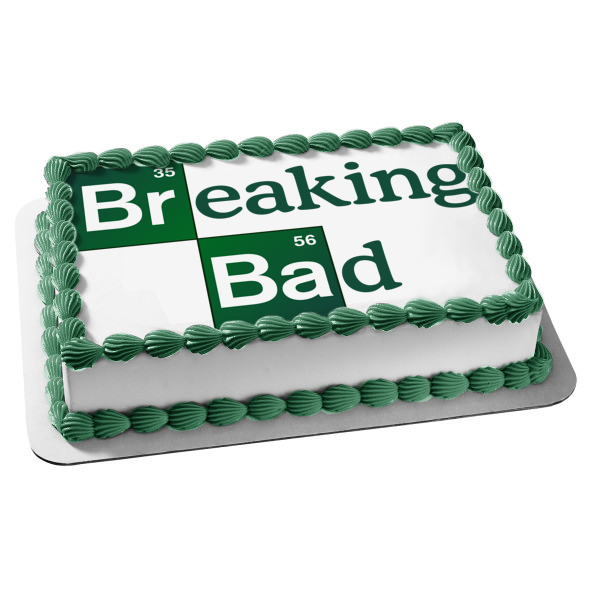 Breaking Bad Logo Periodic Table of Elements Bromine Barium Edible Cake Topper Image ABPID27067
