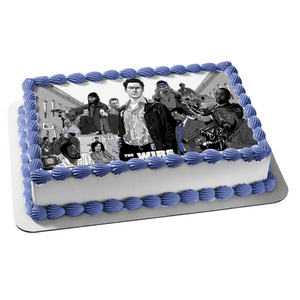 The Wire Omar Little Jimmy McNulty Marlo Stanfield Stringer Bell Bodie Broadus Tommy Carcetti Kima Greggs Black and White Edible Cake Topper Image ABPID27094