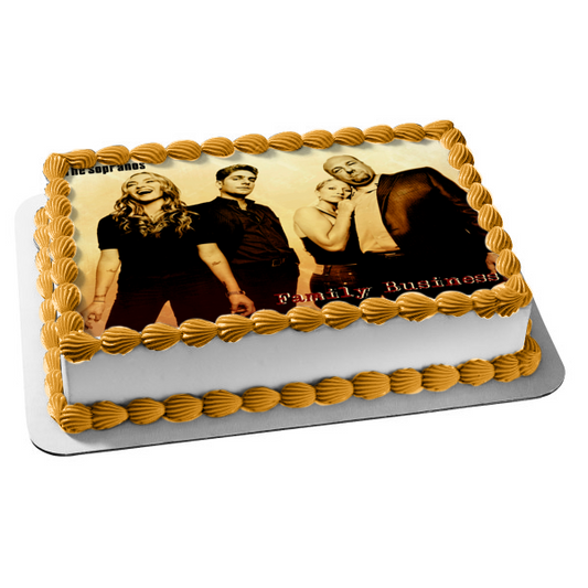 Los Soprano Family Business Tony Soprano Christopher Moltisanti Adriana La Cerva Edible Cake Topper Imagen ABPID27101 