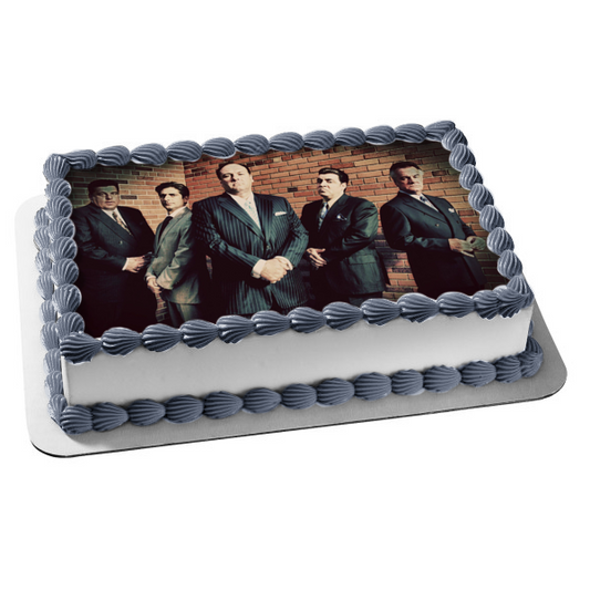 Los Soprano Tony Soprano Paulie Gualtieri Silvio Dante Big Bonpensiero Christopher Moltisanti Imagen comestible para tarta ABPID27104 