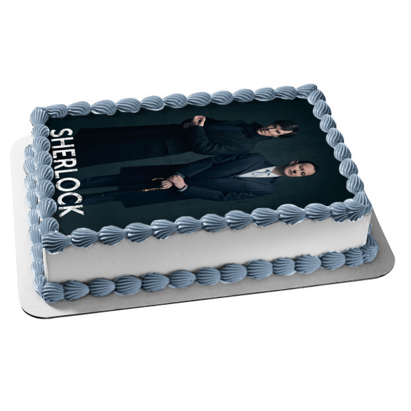 Imagen de decoración comestible para tarta de Sherlock Holmes Mycroft Holmes ABPID27120 