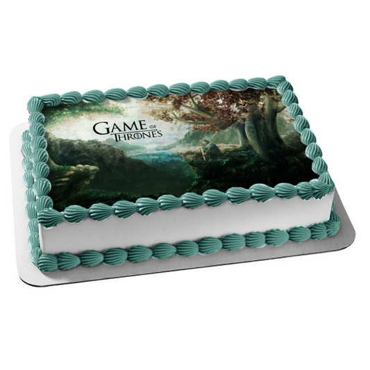 Game of Thrones Forrest Trees Mountains Edible Cake Topper Image ABPID28014