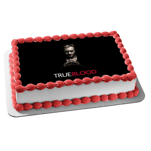 True Blood Eric Northman Vampire Black Background Edible Cake Topper Image ABPID26998