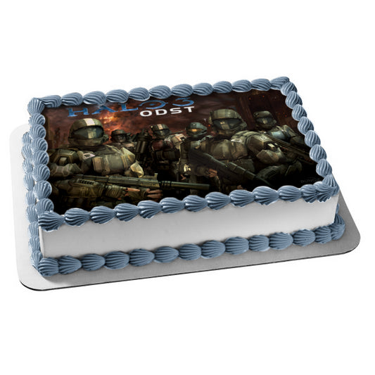Halo 3 ODST Marine Orbital Drop Shock Troopers Edible Cake Topper Image ABPID24333
