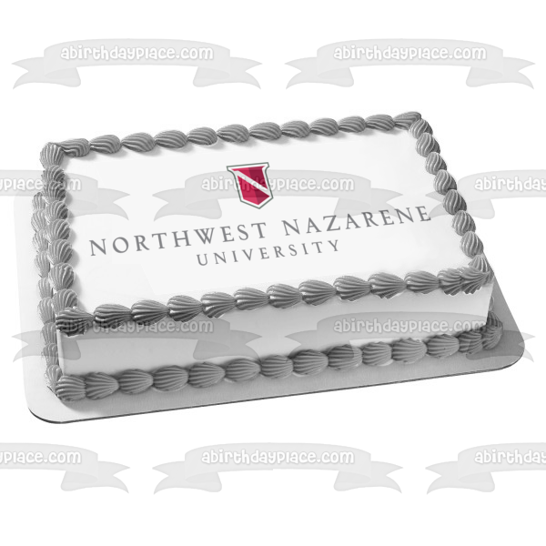 Northwest Nazarene University Logo Christian College Edible Cake Topper Image ABPID06402