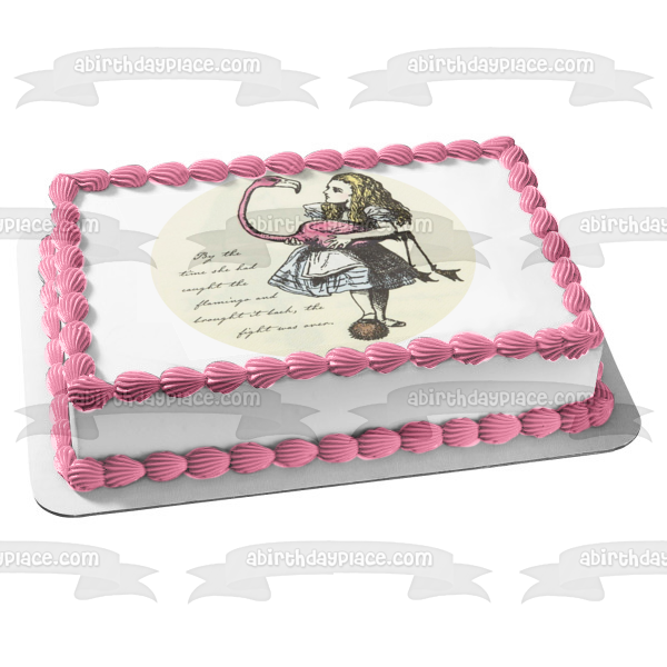 Alice In Wonderland Alice Smiling Edible Cake Topper Image ABPID11734 – A  Birthday Place