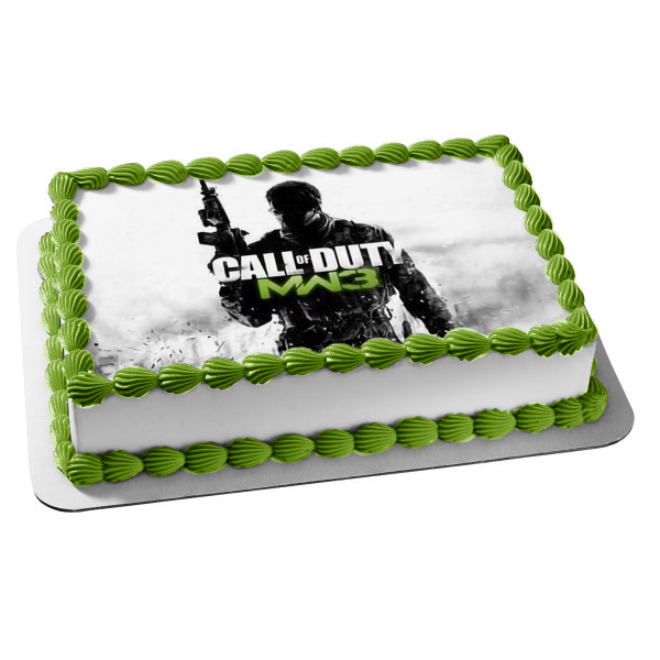 Call of Duty Modern Warfare 3 Game Cover Edible Cake Topper Image ABPID51274
