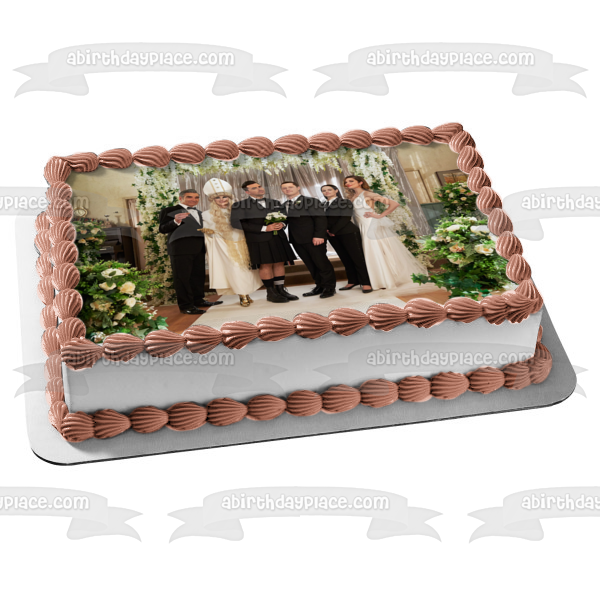 Schitt's Creek Season 6 David Wedding Johnny Moira David Patrick Stevie Alexis Edible Cake Topper Image ABPID51286