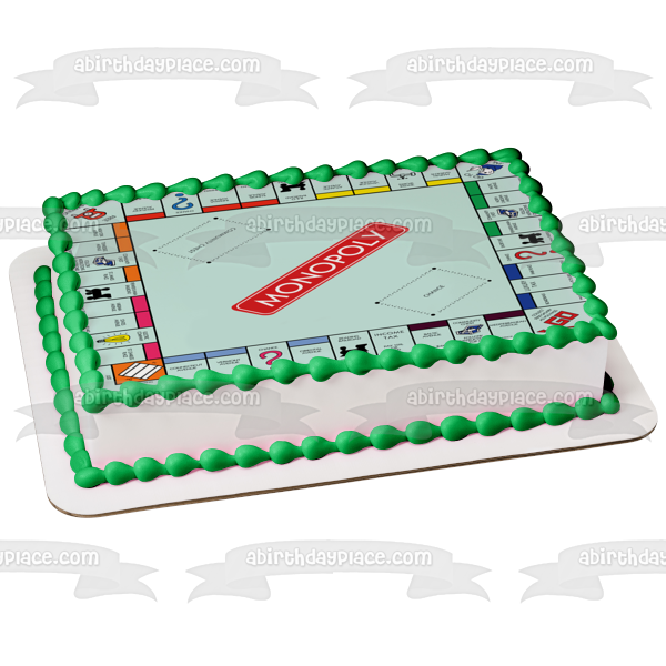 Monopoly Board Game Us Version Edible Cake Topper Image ABPID51061
