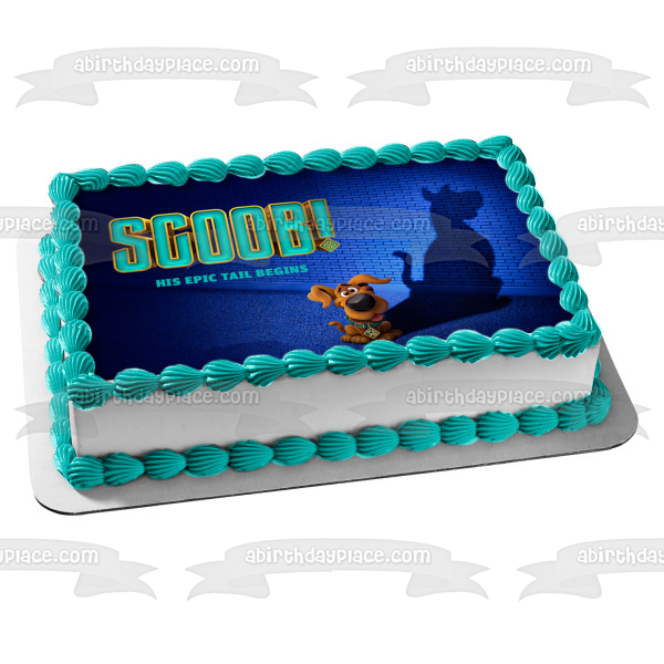Scoob! His Epic Tail Begins Scooby Doo Mystery Inc Edible Cake Topper Image ABPID51406