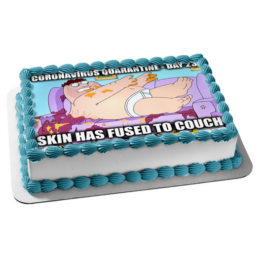 Family Guy Peter Griffin Coronavirus Meme Edible Cake Topper Image ABPID51866