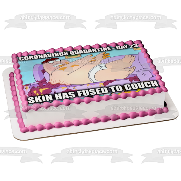 Family Guy Peter Griffin Coronavirus Meme Edible Cake Topper Image ABPID51866