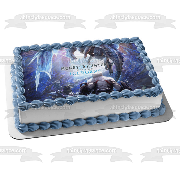 Monster Hunter World: Iceborne Banbaro Beotodus Nargacuga Edible Cake Topper Image ABPID51869
